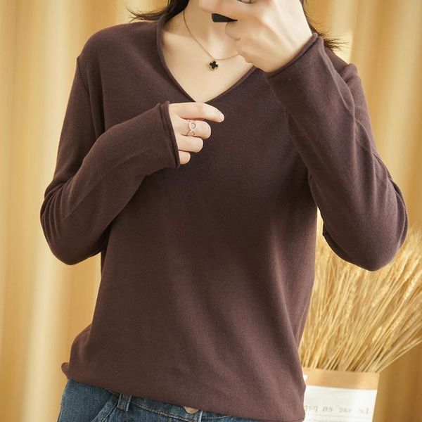 women's sweaters bottoming knitted sweater v-neck wild pullover long sleeve loose shirt 100% cotton t-shirt thin section spring, White;black
women's sweaters bottoming knitted sweater v-neck wild pullover long sleeve loose shirt 100% cotton t-shirt thin section spring, White;black