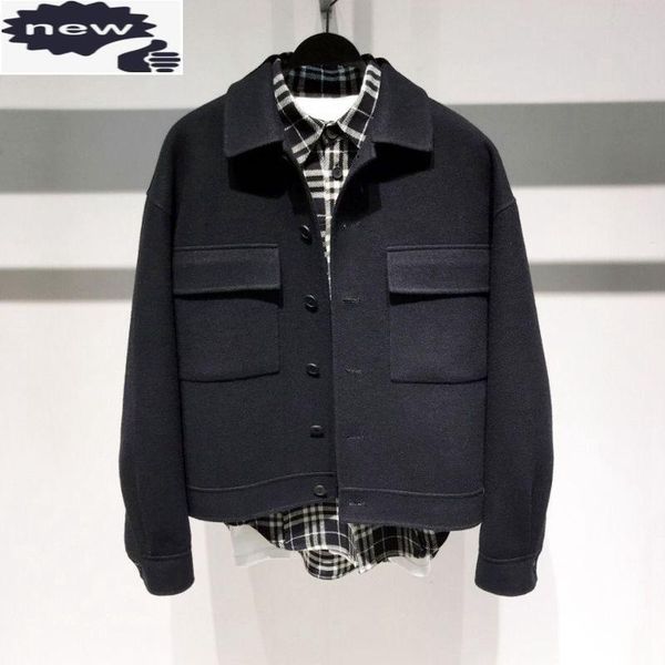 men's jackets fashion winter mens wool coat autumn lapel long sleeve business casual cargo jacket vintage single breasted short men, Black;brown
men's jackets fashion winter mens wool coat autumn lapel long sleeve business casual cargo jacket vintage single breasted short men, Black;brown