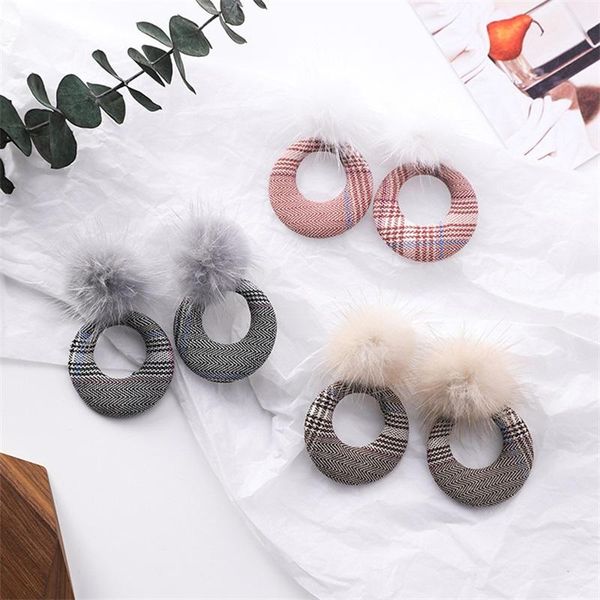 dangle & chandelier 2021 korean simple lattice geometric round earrings retro houndstooth hair ball women fashion autumn and winter jewelry, Silver
dangle & chandelier 2021 korean simple lattice geometric round earrings retro houndstooth hair ball women fashion autumn and winter jewelry, Silver