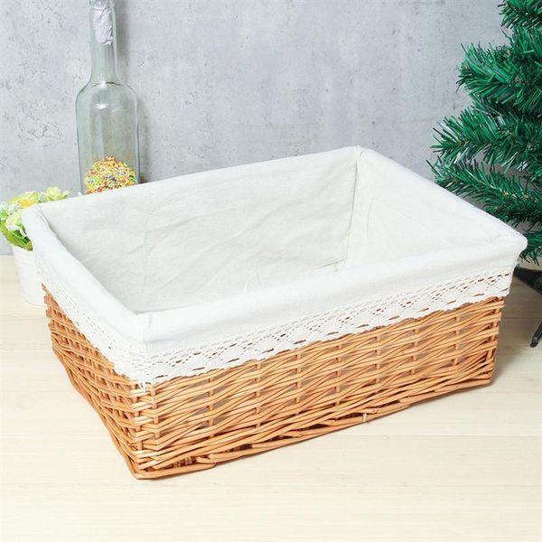 storage baskets rectangular hand-woven basket multipurpose wicker with removable washable liner willow woven containers - size m
storage baskets rectangular hand-woven basket multipurpose wicker with removable washable liner willow woven containers - size m