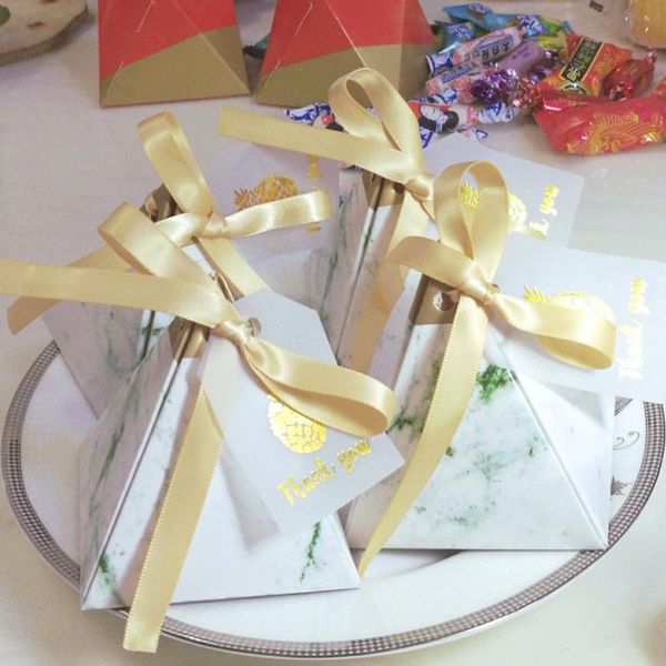 gift wrap 7.2*7.2*8.5cm triangular pyramid style candy box wedding favors party supplies paper boxes with thanks card & ribbon
gift wrap 7.2*7.2*8.5cm triangular pyramid style candy box wedding favors party supplies paper boxes with thanks card & ribbon