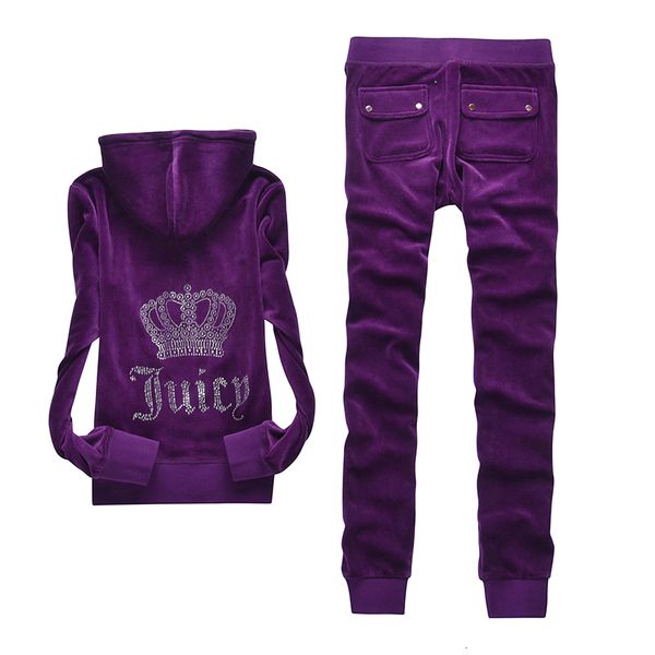 the fashion leisure fall spring / 2021 women's brand velvet fabric tracksuits velour women track hoodies and pants tracksuit blackthe f, Gray 
the fashion leisure fall spring / 2021 women's brand velvet fabric tracksuits velour women track hoodies and pants tracksuit blackthe f, Gray