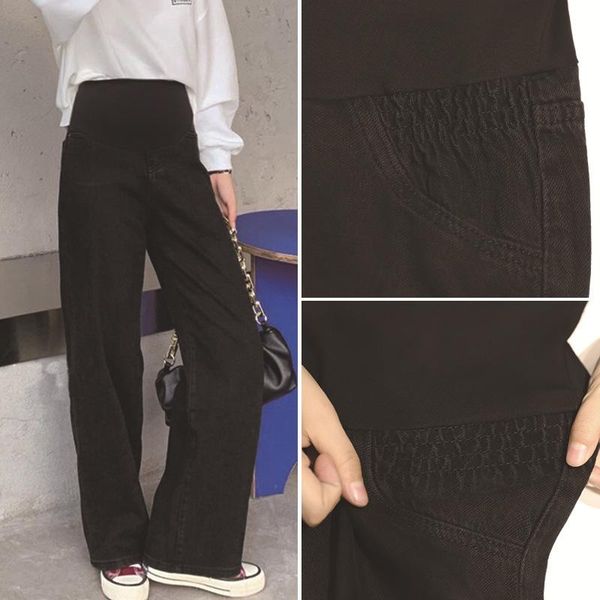 chic autumn spring denim maternity full long jeans belly wide leg loose pants clothes for pregnant women pregnancy trousers bottoms, White
chic autumn spring denim maternity full long jeans belly wide leg loose pants clothes for pregnant women pregnancy trousers bottoms, White