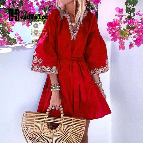 casual dresses solid hook borumen shrimp bohemian folk for women three quarters mouw v-neck upper knee a-line women's dress, Black;gray
casual dresses solid hook borumen shrimp bohemian folk for women three quarters mouw v-neck upper knee a-line women's dress, Black;gray