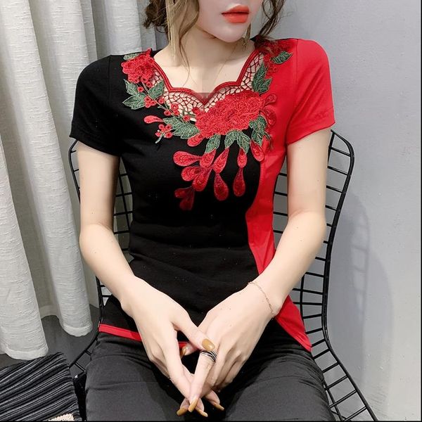 summer fashion womens folk clothes hollow out embroidery t shirt women ethnic ropa mujer bottoming tees t03207, White
summer fashion womens folk clothes hollow out embroidery t shirt women ethnic ropa mujer bottoming tees t03207, White