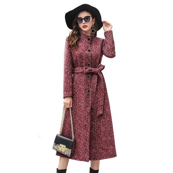 blends tweed wool autumn winter coats outwear women single-breasted fashion slim thick long woolen coat, Black
blends tweed wool autumn winter coats outwear women single-breasted fashion slim thick long woolen coat, Black