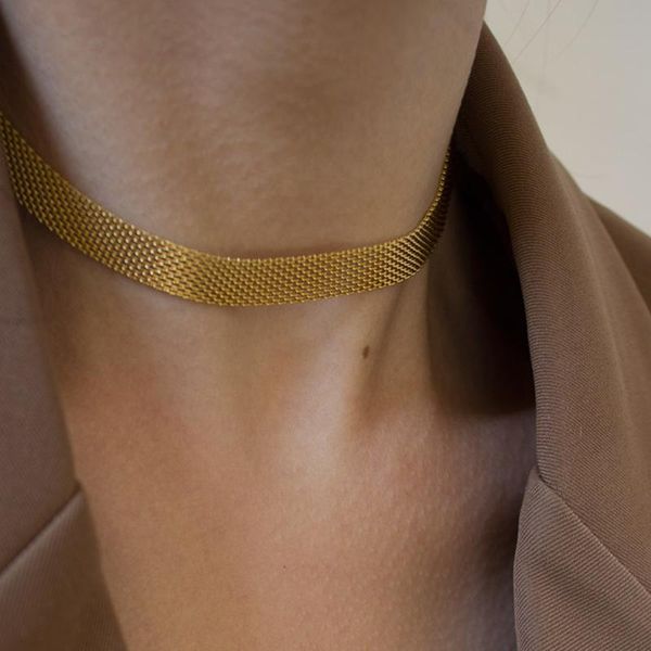 chokers stainless steel choker necklace for women gold color punk simple joker clavicle chain collar jewelry 2021 luxury accessories, Golden;silver
chokers stainless steel choker necklace for women gold color punk simple joker clavicle chain collar jewelry 2021 luxury accessories, Golden;silver
