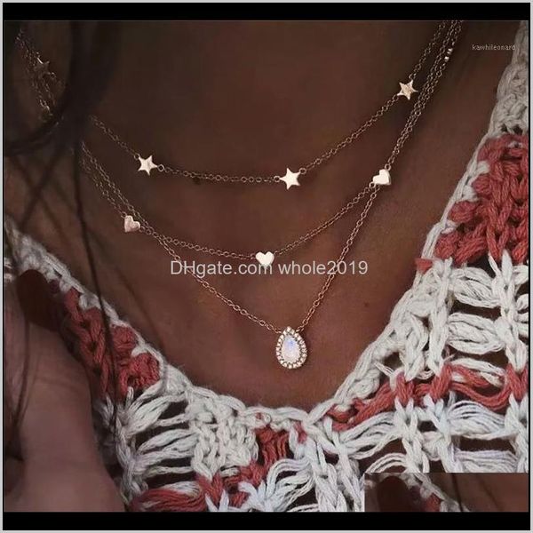 necklaces & pendants jewelry delivery 2021 vintage multilayer star heart choker bohemian water drop pendant crystal necklace collares de mod, Silver
necklaces & pendants jewelry delivery 2021 vintage multilayer star heart choker bohemian water drop pendant crystal necklace collares de mod, Silver