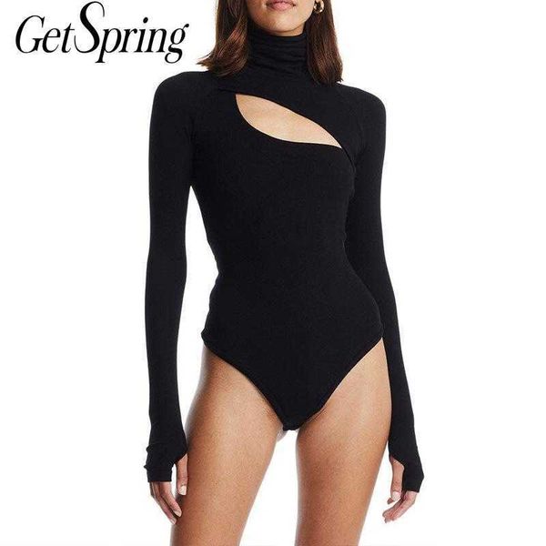 getspring women jumpsuit hollow out turtleneck knitting rompers asymmetry vintage long sleeve 210601, Black;white
getspring women jumpsuit hollow out turtleneck knitting rompers asymmetry vintage long sleeve 210601, Black;white