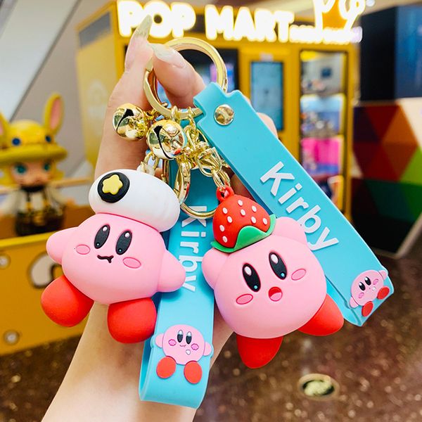 keyring keychain cartoon star's pink cabi silicone bag creative pendant girl's heart cute little couple's gift, Silver
keyring keychain cartoon star's pink cabi silicone bag creative pendant girl's heart cute little couple's gift, Silver