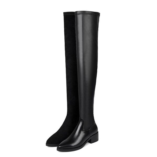 boots dilalula 2021 shoes woman real leather over the knee ladies pointed toe mid heel autumn winter party datethigh high, Black
boots dilalula 2021 shoes woman real leather over the knee ladies pointed toe mid heel autumn winter party datethigh high, Black