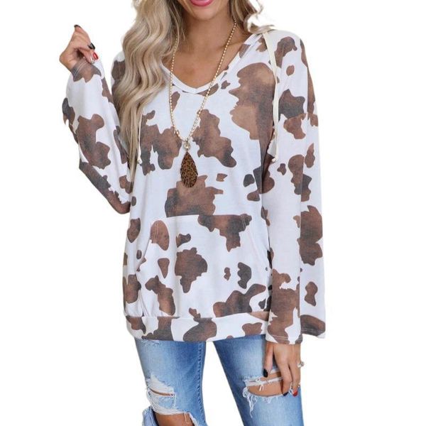 spring and autumn print long-sleeved loose casual t-shirt female women's, White
spring and autumn print long-sleeved loose casual t-shirt female women's, White