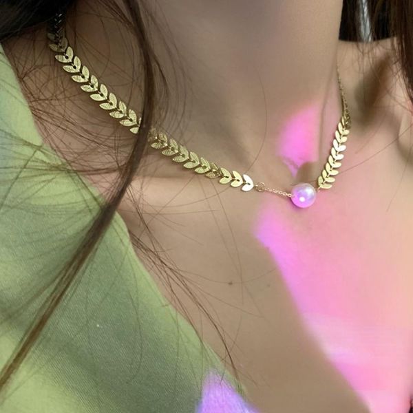 chains modern jewelry simulated pearl choker necklace 2021 design golden plating wheat for celebration gifts, Silver
chains modern jewelry simulated pearl choker necklace 2021 design golden plating wheat for celebration gifts, Silver