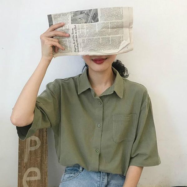 women's t-shirt casual solid short sleeve t-shirts loose retro harajuku basic korean fashion chic preppy style summer clothes for wome, White
women's t-shirt casual solid short sleeve t-shirts loose retro harajuku basic korean fashion chic preppy style summer clothes for wome, White