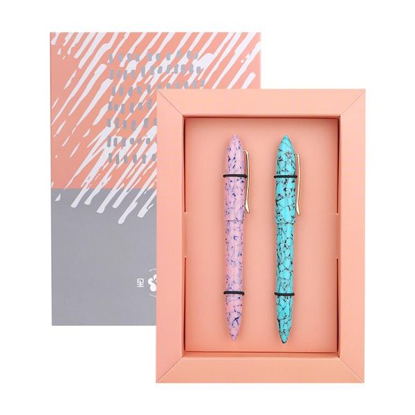 fountain pens luxury 2pcs pen gift set gold clip acrylic 0.5mm f nib writing ink couple with box school office supplies
fountain pens luxury 2pcs pen gift set gold clip acrylic 0.5mm f nib writing ink couple with box school office supplies
