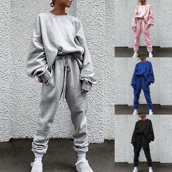 fashion sportwear sets outfits pullover womens pants casual solid color long sleeve loose blouse autumn winter tracksuit outfit o, White
fashion sportwear sets outfits pullover womens pants casual solid color long sleeve loose blouse autumn winter tracksuit outfit o, White