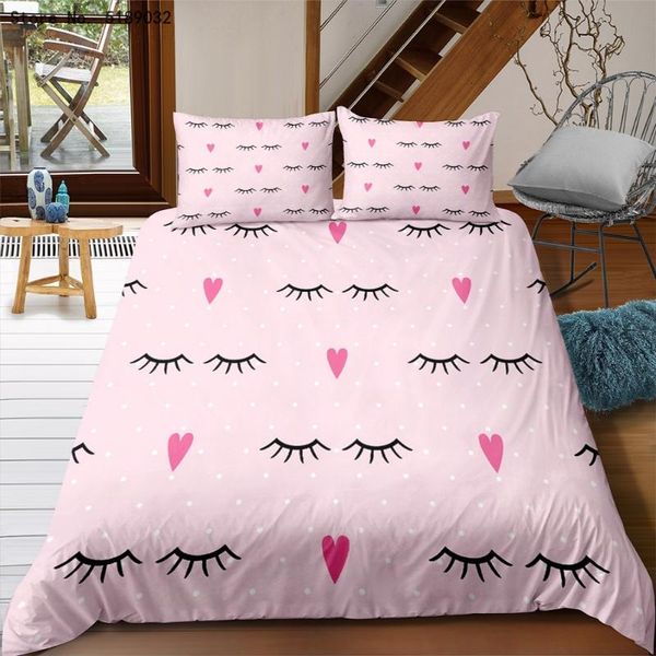 bedding sets cute eyelash duvet cover set king single double size girls women eyes comforter 2/3 piece bed
bedding sets cute eyelash duvet cover set king single double size girls women eyes comforter 2/3 piece bed