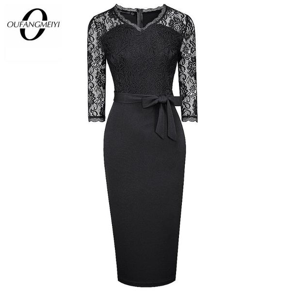 women floral lace patchwork see through chic bow v neck elegant stylish slim pencil dress eb596 casual dresses, Black;gray
women floral lace patchwork see through chic bow v neck elegant stylish slim pencil dress eb596 casual dresses, Black;gray