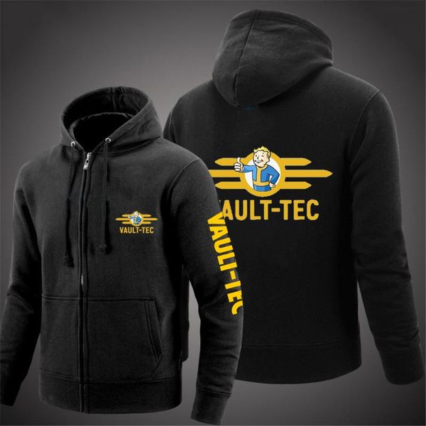 men's hoodies & sweatshirts games vault tec 2021 men custom zipper leisure comfortable printed coats high street jackets, Black
men's hoodies & sweatshirts games vault tec 2021 men custom zipper leisure comfortable printed coats high street jackets, Black