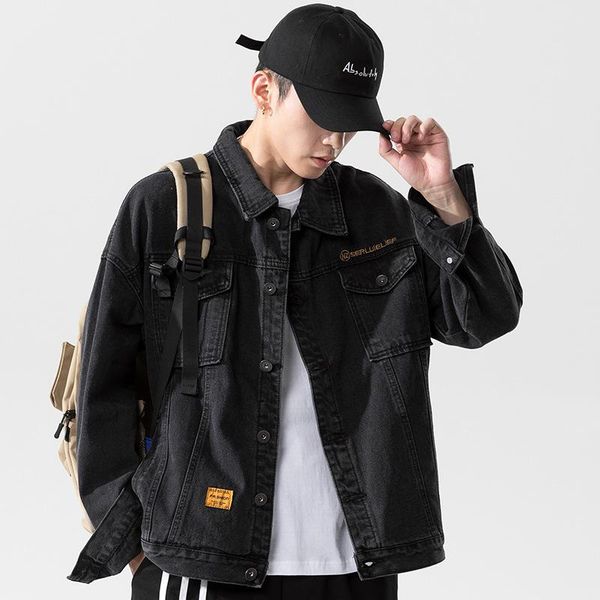 men's jackets men jacket fall denim 2021 fashion korean version of the trend pure color loose and handsome jean, Black;brown
men's jackets men jacket fall denim 2021 fashion korean version of the trend pure color loose and handsome jean, Black;brown