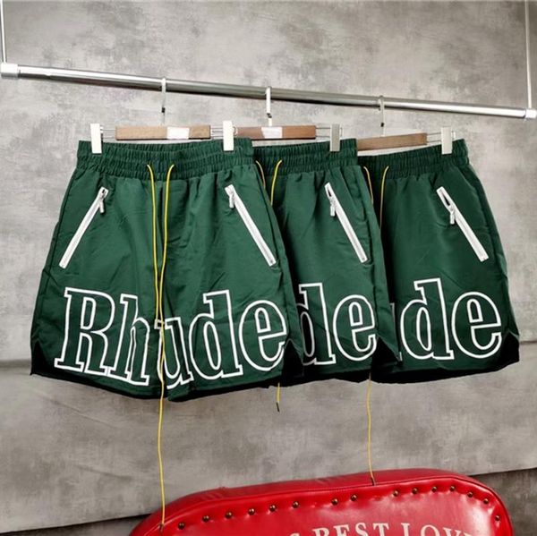 men's shorts men women nylon white letter print rh logo zipper pockets breeches clothing 2021, White;black
men's shorts men women nylon white letter print rh logo zipper pockets breeches clothing 2021, White;black