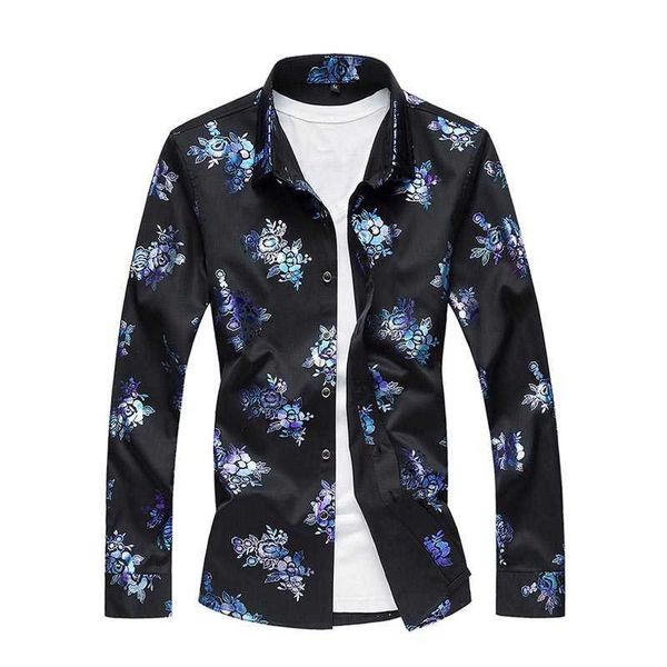 autumn white black men's shirts casual long sleeve floral shirt soft and comfortable big size 5xl 6xl 7xl 210528
autumn white black men's shirts casual long sleeve floral shirt soft and comfortable big size 5xl 6xl 7xl 210528