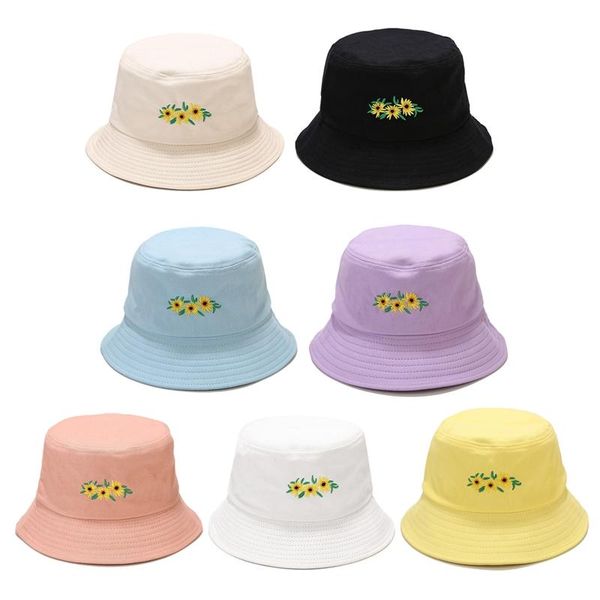 wide brim hats student fisherman hat male japanese small fresh flower embroidery pot female summer sun tide, Blue;gray
wide brim hats student fisherman hat male japanese small fresh flower embroidery pot female summer sun tide, Blue;gray
