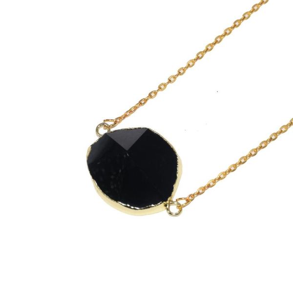 pendant necklaces gem stone connector chain necklace for men 2021 irregular face 2 loop piercings natural obsidian charm homme, Silver
pendant necklaces gem stone connector chain necklace for men 2021 irregular face 2 loop piercings natural obsidian charm homme, Silver