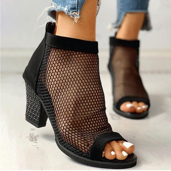 boots summer mesh style leopard sandals western peep toe breathable ankle for women next design size 35-43, Black
boots summer mesh style leopard sandals western peep toe breathable ankle for women next design size 35-43, Black