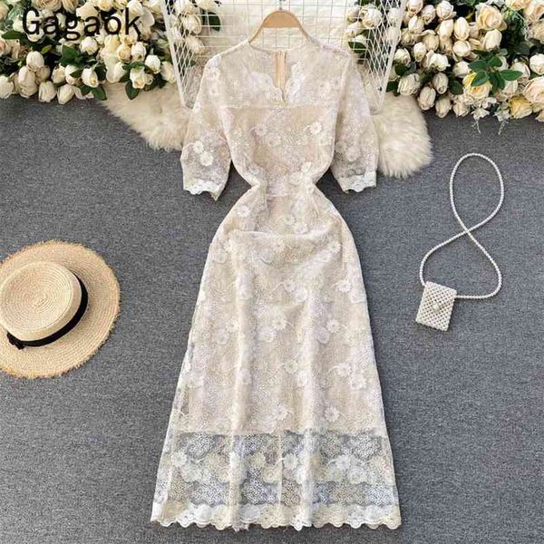 dresses women summer v-neck puff sleeve lace a-line elegant midi dress fashion chinese style chic vestidos 210531, Black;gray
dresses women summer v-neck puff sleeve lace a-line elegant midi dress fashion chinese style chic vestidos 210531, Black;gray