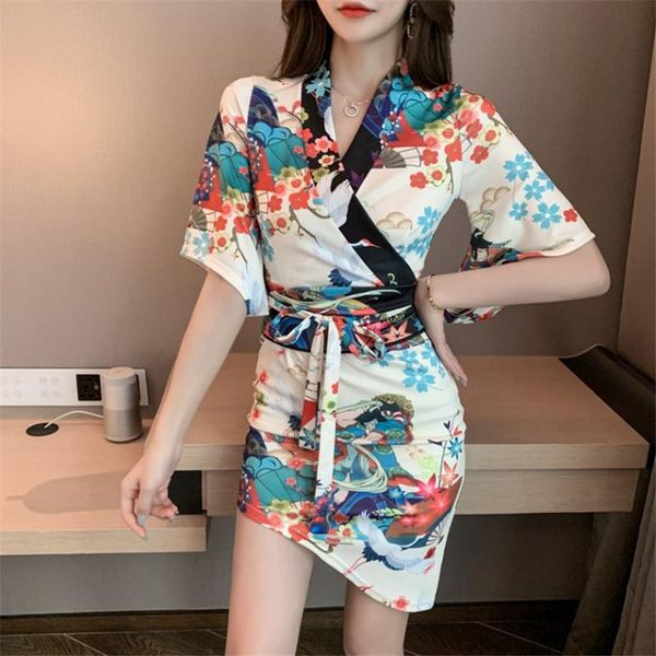 ethnic clothing japanese style women dress kimono yukata summer short sleeve floral print v neck slim bodycon dresses street wear, Red
ethnic clothing japanese style women dress kimono yukata summer short sleeve floral print v neck slim bodycon dresses street wear, Red