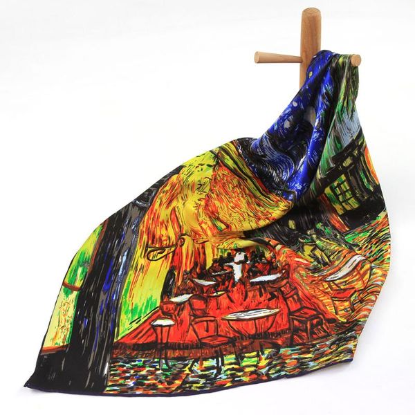 scarves oil painting pure silk scarf women bandana hair cafe large handkerchief square head, Blue;gray
scarves oil painting pure silk scarf women bandana hair cafe large handkerchief square head, Blue;gray