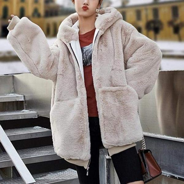 women's fur & faux autumn winter coat women 2021 casual warm soft zipper jacket plush overcoat pocket plus size teddy female #t2g, Black
women's fur & faux autumn winter coat women 2021 casual warm soft zipper jacket plush overcoat pocket plus size teddy female #t2g, Black