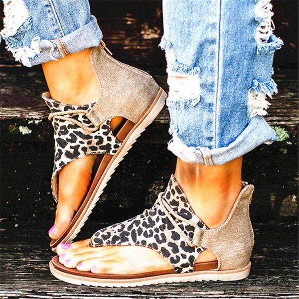 women sandals 2021 leopard summer zip female beach shoes flip flops gladiator comfortable woman casual footwear plus size 35-43, Black
women sandals 2021 leopard summer zip female beach shoes flip flops gladiator comfortable woman casual footwear plus size 35-43, Black