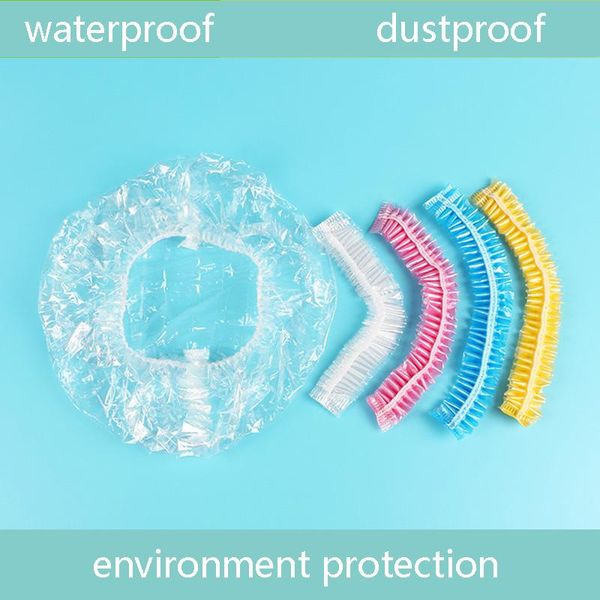 shower caps 100pcs disposable cap waterproof transparent color hat el for travel home hair salon bathroom products
shower caps 100pcs disposable cap waterproof transparent color hat el for travel home hair salon bathroom products