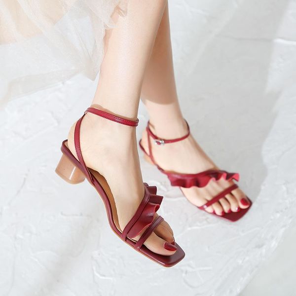 summer high heels shoes women's sandals genuine leather sweet dating female sandale femme zapatos mujer, Black
summer high heels shoes women's sandals genuine leather sweet dating female sandale femme zapatos mujer, Black