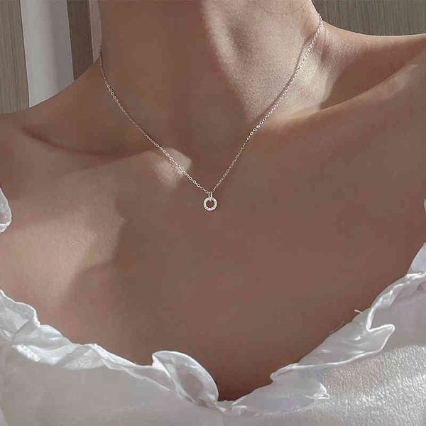 925 sterling silver necklace flash diamond geometric double circle pendant female simple clavicle chain wedding jewelry
925 sterling silver necklace flash diamond geometric double circle pendant female simple clavicle chain wedding jewelry