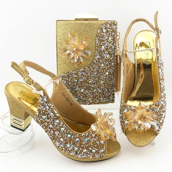 foshion gold color women pumps shoes with clutches evening handal gag set for nigeria dress party d200505-4 sandals, Black
foshion gold color women pumps shoes with clutches evening handal gag set for nigeria dress party d200505-4 sandals, Black