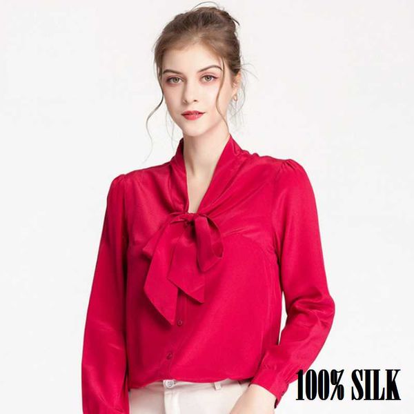women's blouses & shirts red bow silk spring shirt satin blouse clothing ladies clothes for women tulle pink sheer high quality, White
women's blouses & shirts red bow silk spring shirt satin blouse clothing ladies clothes for women tulle pink sheer high quality, White