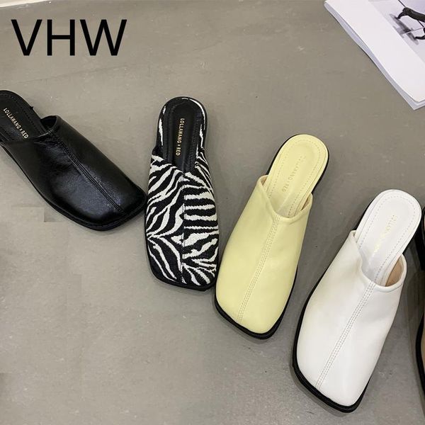 women flats 2021 spring summer mules shoes fashion square toe zebra pattern slip sandals vintage style slippers low heel slides, Black
women flats 2021 spring summer mules shoes fashion square toe zebra pattern slip sandals vintage style slippers low heel slides, Black