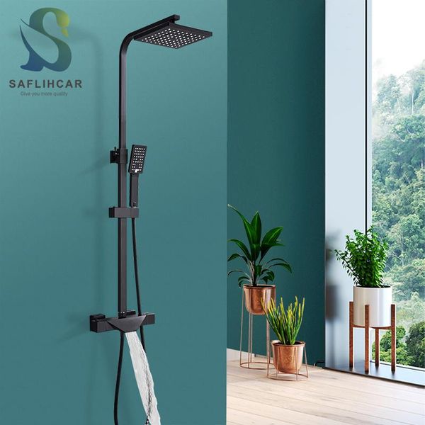 matte black bathroom thermostatic faucet contemporary with temperature sensitive wall-mounted and cold water shower sets
matte black bathroom thermostatic faucet contemporary with temperature sensitive wall-mounted and cold water shower sets