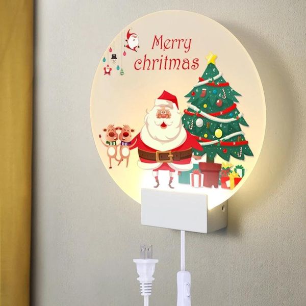 wall lamps modern acrylic lamp with merry christmas santa claus atmosphere light eu/us plug cable in bed side warm
wall lamps modern acrylic lamp with merry christmas santa claus atmosphere light eu/us plug cable in bed side warm