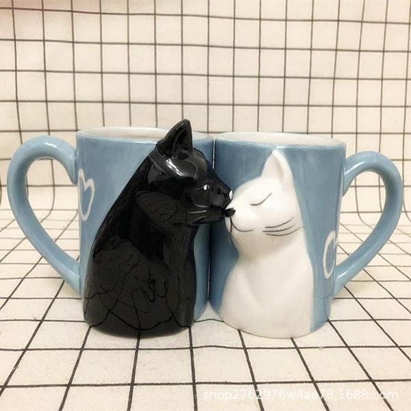 2pcs luxury kiss cat cups couple ceramic mugs married couples anniversary morning mug milk coffee tea breakfast valentines day
2pcs luxury kiss cat cups couple ceramic mugs married couples anniversary morning mug milk coffee tea breakfast valentines day