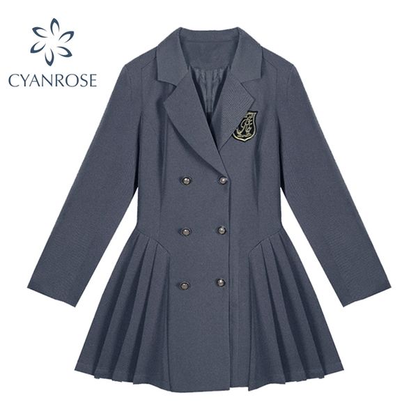 solid crop blazer dress women double breasted vintage preppy style notched collar dresses mujer elegant korean student ol frocks 210430, Black;gray
solid crop blazer dress women double breasted vintage preppy style notched collar dresses mujer elegant korean student ol frocks 210430, Black;gray
