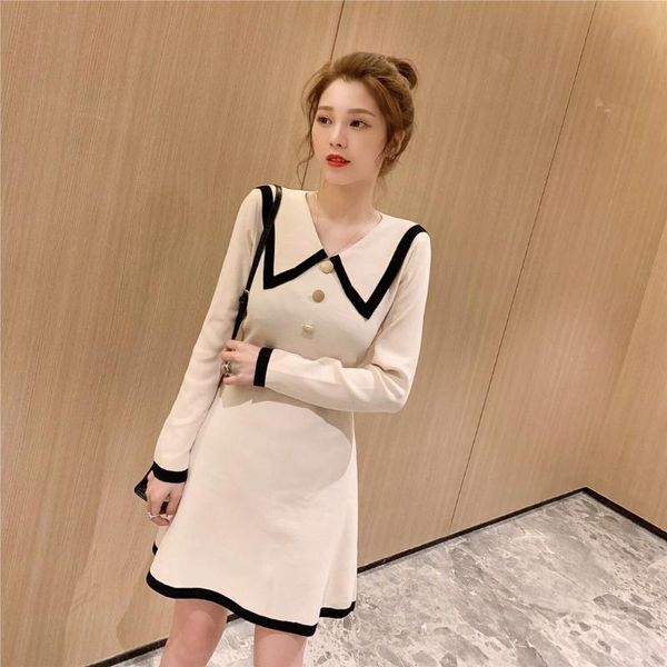 casual dresses knitted women winter black temperament show thin lapels all web celebrity female fashion dress, Black;gray
casual dresses knitted women winter black temperament show thin lapels all web celebrity female fashion dress, Black;gray