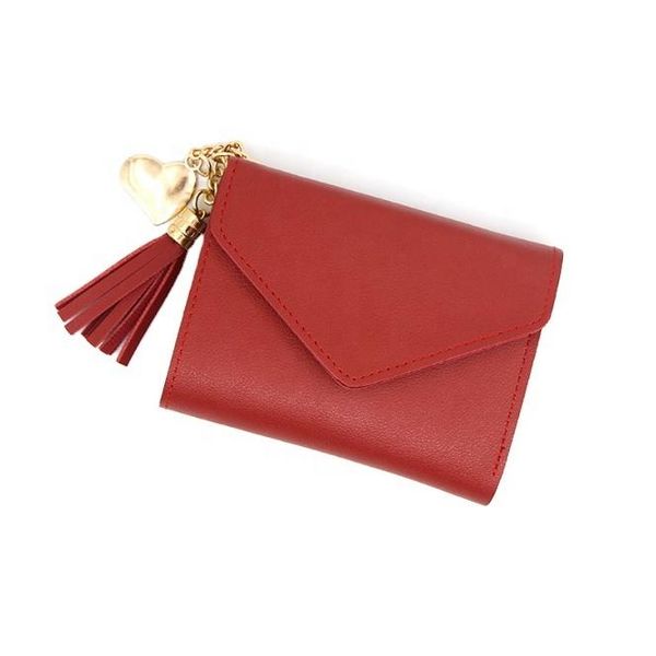 wallets selling 2021 folding with hasp card holder small portable women pu leather carteras purse, Red;black
wallets selling 2021 folding with hasp card holder small portable women pu leather carteras purse, Red;black