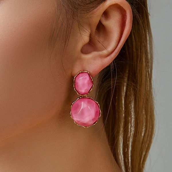 s2087 fashion jewelry resin acrylic geometric irregular pendant dangle earrings, Silver
s2087 fashion jewelry resin acrylic geometric irregular pendant dangle earrings, Silver