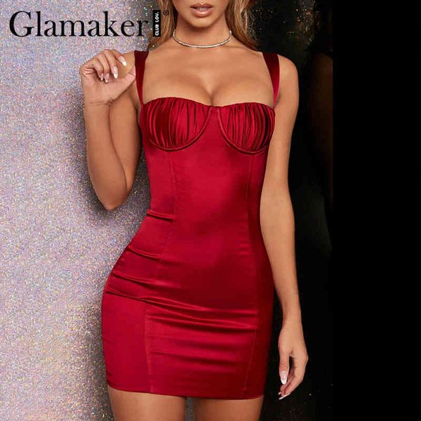 glamaker red bodycon basic dress elegant pleated sleeveless black summer dress robe women party mini spaghetti strap dress 210414, Black;gray
glamaker red bodycon basic dress elegant pleated sleeveless black summer dress robe women party mini spaghetti strap dress 210414, Black;gray
