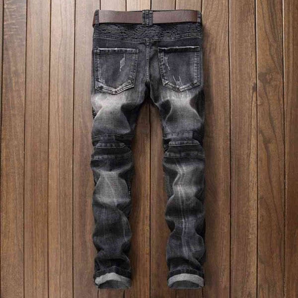 patch jeans ny casual cotton classic ripped denim for men straight slim fit plus size rvaet rap harajuku biker jean, Blue
patch jeans ny casual cotton classic ripped denim for men straight slim fit plus size rvaet rap harajuku biker jean, Blue