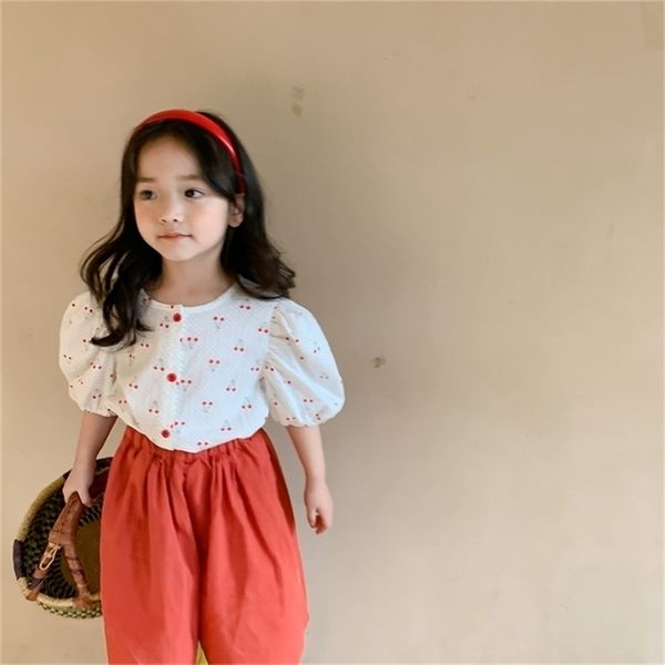 summer arrival girls fashion cherry printed blouses kids korean design clothing 210528, White;black
summer arrival girls fashion cherry printed blouses kids korean design clothing 210528, White;black